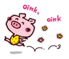 "Pigs Language Sticker" English ver. sticker #2006270