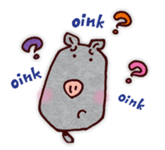 "Pigs Language Sticker" English ver. sticker #2006273