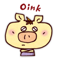"Pigs Language Sticker" English ver. sticker #2006275