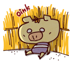 "Pigs Language Sticker" English ver. sticker #2006276
