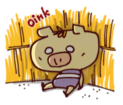"Pigs Language Sticker" English ver. sticker #2006276