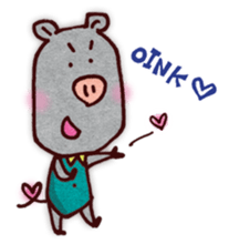 "Pigs Language Sticker" English ver. sticker #2006277