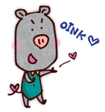 "Pigs Language Sticker" English ver. sticker #2006277