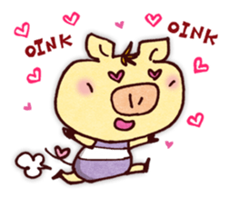"Pigs Language Sticker" English ver. sticker #2006279