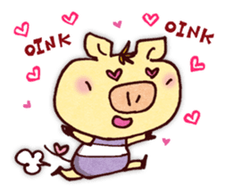 "Pigs Language Sticker" English ver. sticker #2006279