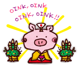 "Pigs Language Sticker" English ver. sticker #2006280