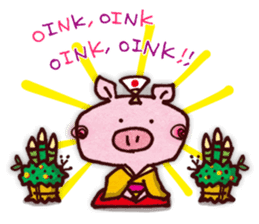 "Pigs Language Sticker" English ver. sticker #2006280