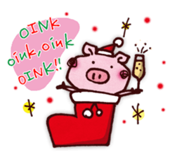 "Pigs Language Sticker" English ver. sticker #2006282