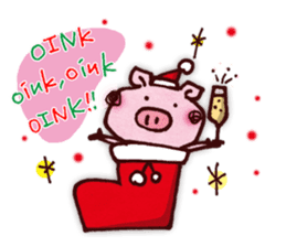 "Pigs Language Sticker" English ver. sticker #2006282