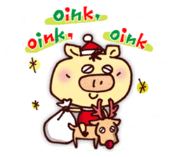 "Pigs Language Sticker" English ver. sticker #2006283