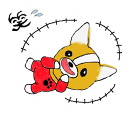 Welsh Corgi Penburogu stamp of sticker #2007245