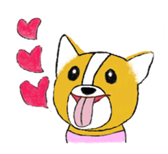 Welsh Corgi Penburogu stamp of sticker #2007247