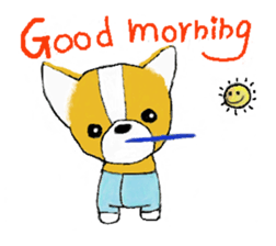 Welsh Corgi Penburogu stamp of sticker #2007250