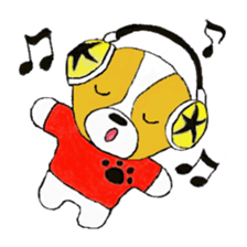 Welsh Corgi Penburogu stamp of sticker #2007253