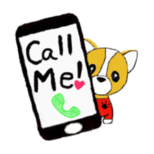 Welsh Corgi Penburogu stamp of sticker #2007255