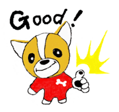 Welsh Corgi Penburogu stamp of sticker #2007256