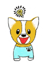 Welsh Corgi Penburogu stamp of sticker #2007261