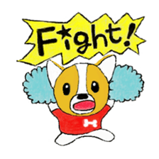 Welsh Corgi Penburogu stamp of sticker #2007267