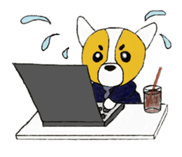 Welsh Corgi Penburogu stamp of sticker #2007269