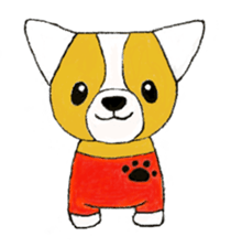 Welsh Corgi Penburogu stamp of sticker #2007274