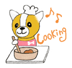 Welsh Corgi Penburogu stamp of sticker #2007275