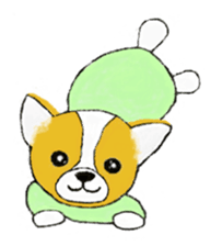 Welsh Corgi Penburogu stamp of sticker #2007276