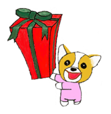 Welsh Corgi Penburogu stamp of sticker #2007278