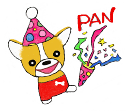 Welsh Corgi Penburogu stamp of sticker #2007279