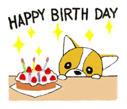 Welsh Corgi Penburogu stamp of sticker #2007280