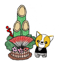 Welsh Corgi Penburogu stamp of sticker #2007283