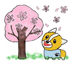 Welsh Corgi Penburogu stamp of sticker #2007284