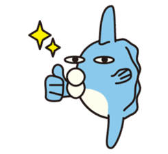 Shy Sunfish sticker #2007667