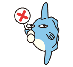 Shy Sunfish sticker #2007669