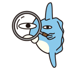 Shy Sunfish sticker #2007675