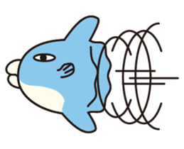Shy Sunfish sticker #2007683