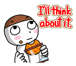 A fellow worker and the secret talk. sticker #2008485