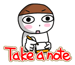 A fellow worker and the secret talk. sticker #2008498