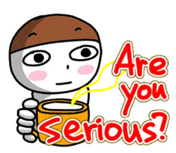 A fellow worker and the secret talk. sticker #2008508