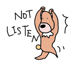 Occupation is a bear.W sticker #2008850