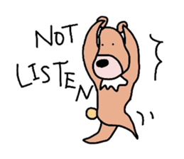 Occupation is a bear.W sticker #2008850