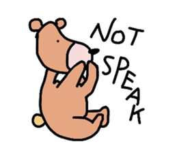 Occupation is a bear.W sticker #2008851