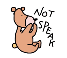 Occupation is a bear.W sticker #2008851