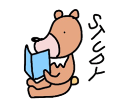 Occupation is a bear.W sticker #2008852