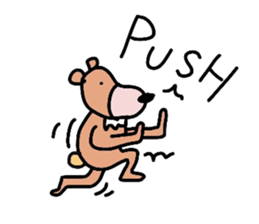 Occupation is a bear.W sticker #2008853