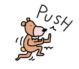 Occupation is a bear.W sticker #2008853