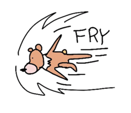 Occupation is a bear.W sticker #2008854