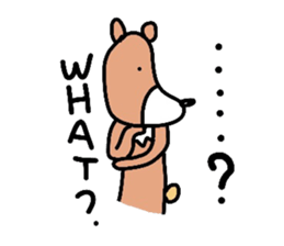 Occupation is a bear.W sticker #2008861