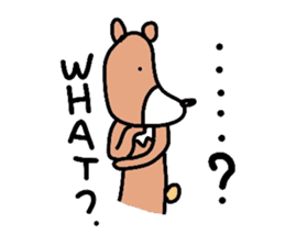 Occupation is a bear.W sticker #2008861