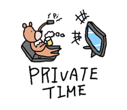 Occupation is a bear.W sticker #2008868