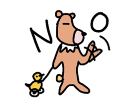 Occupation is a bear.W sticker #2008876